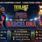 Nhận định bóng đá PSG vs FC Barcelona vòng 3 Champions League tại TieuLamTV
